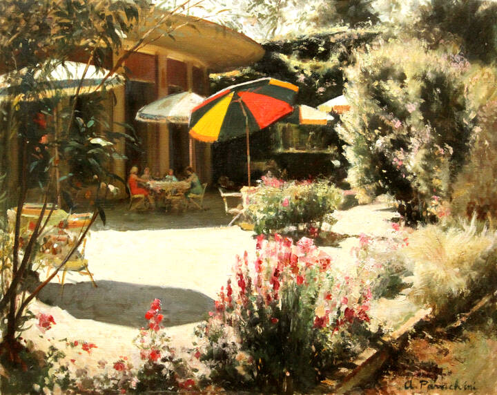 ACHILLE PARACHINI - 'Dehors' anni '60