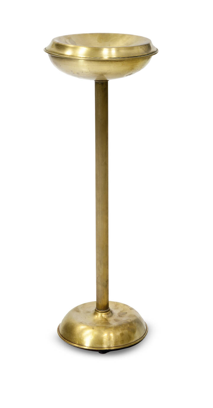 CARLO MOLLINO - Posacenere in ottone. Proveniente dall'Auditorium Rai di Torino.