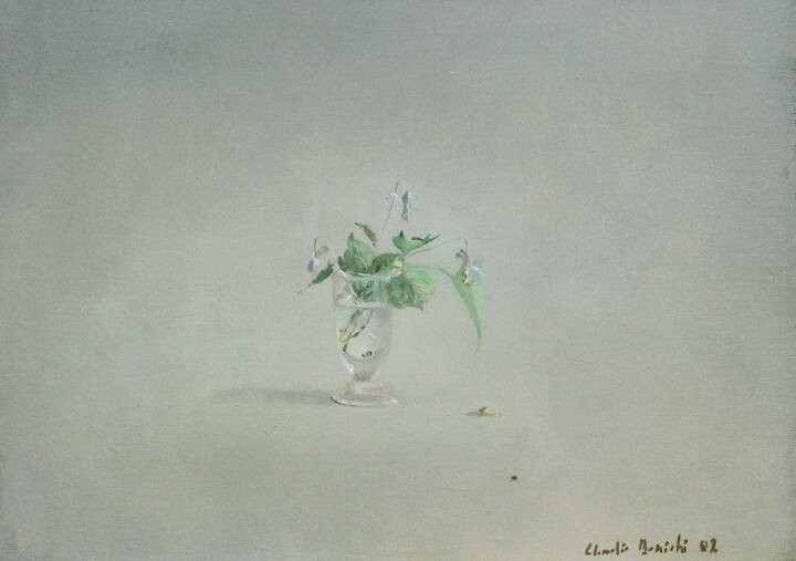 CLAUDIO BONICHI - 'Bicchiere con fiori' 1982
