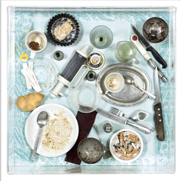 DANIEL SPOERRI - 'Tableau - Piège' 1987