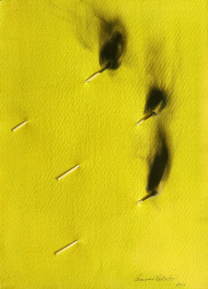 BERNARD AUBERTIN - 'Papier brulé' 2010