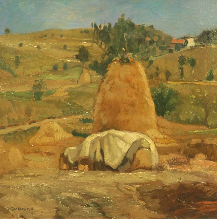 PIETRO DODERO - 'Paesaggio con bica' 1928