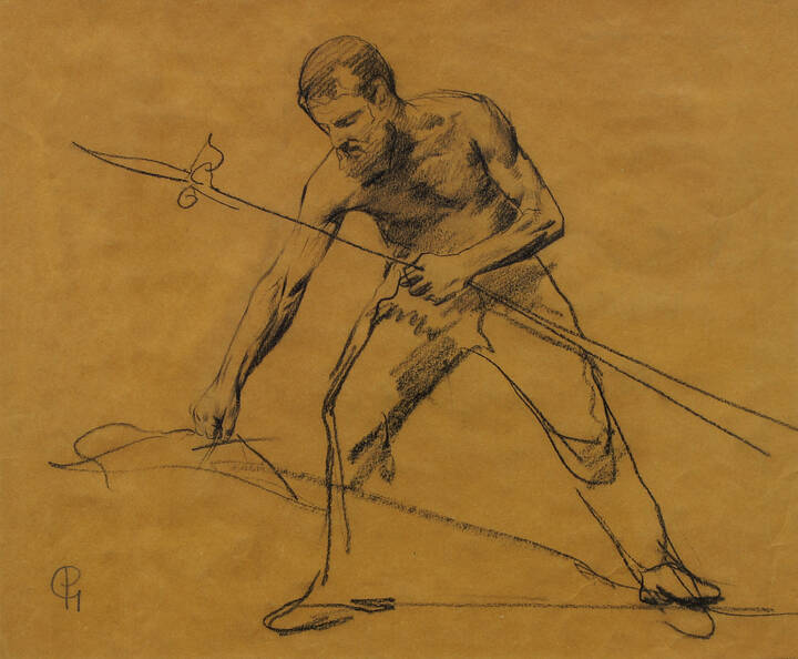 PAOLO GAIDANO - 'Uomo con alabarda'