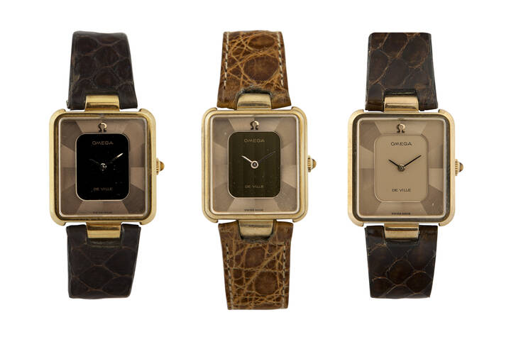 OMEGA - Lotto di tre orologi , mod. 'Fuego Atzteca', anni '80