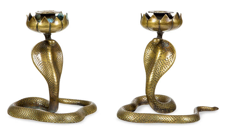 COPPIA DI CANDELIERI - <br>