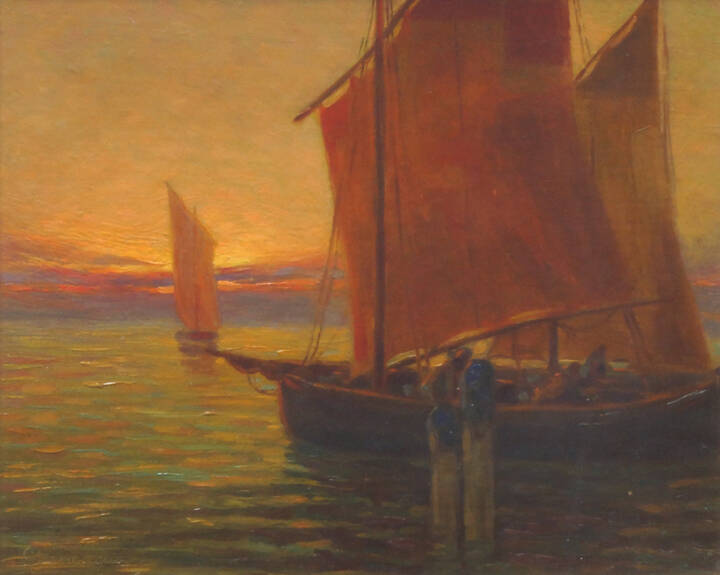 GIULIO VANZAGHI - 'Vele da pesca in mare'