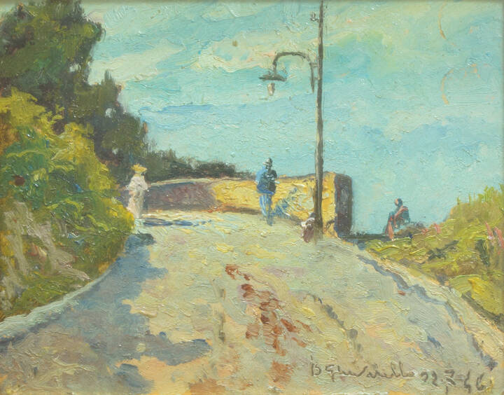 BENEDETTO GHIVARELLO - 'Strada con lampione' 22-07-46