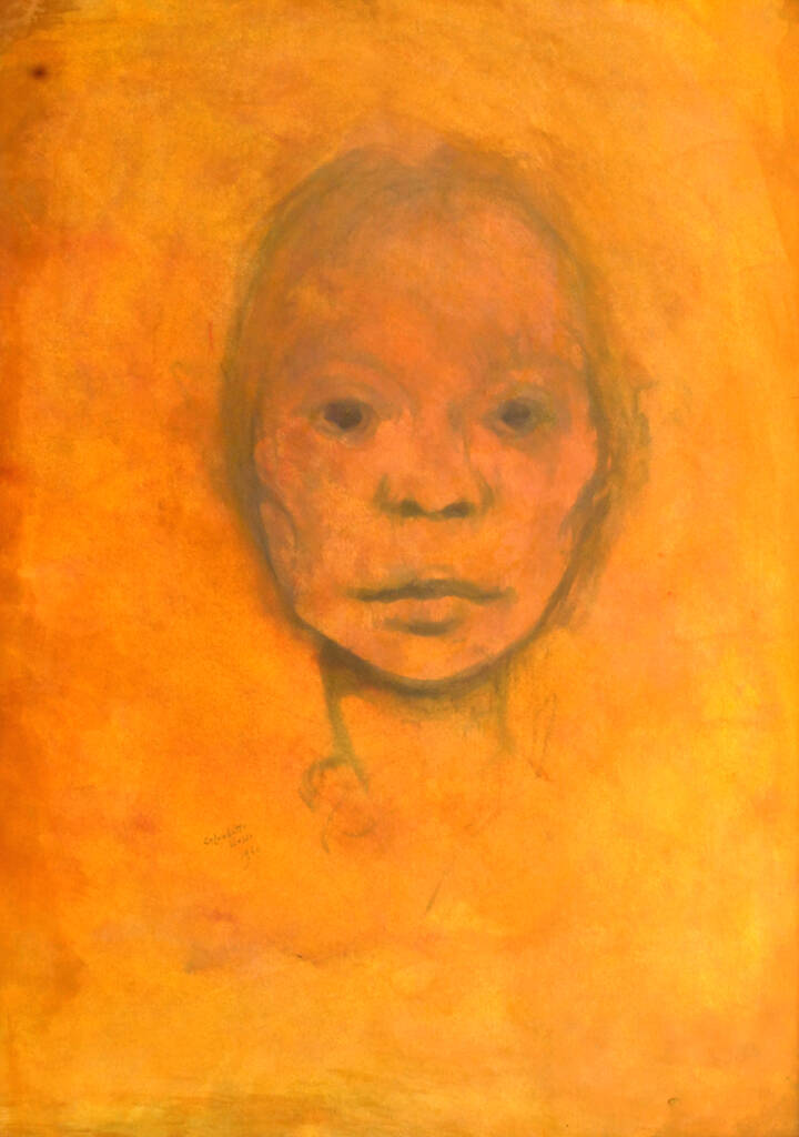 ENRICO COLOMBOTTO ROSSO - 'Volto femminile' 1960