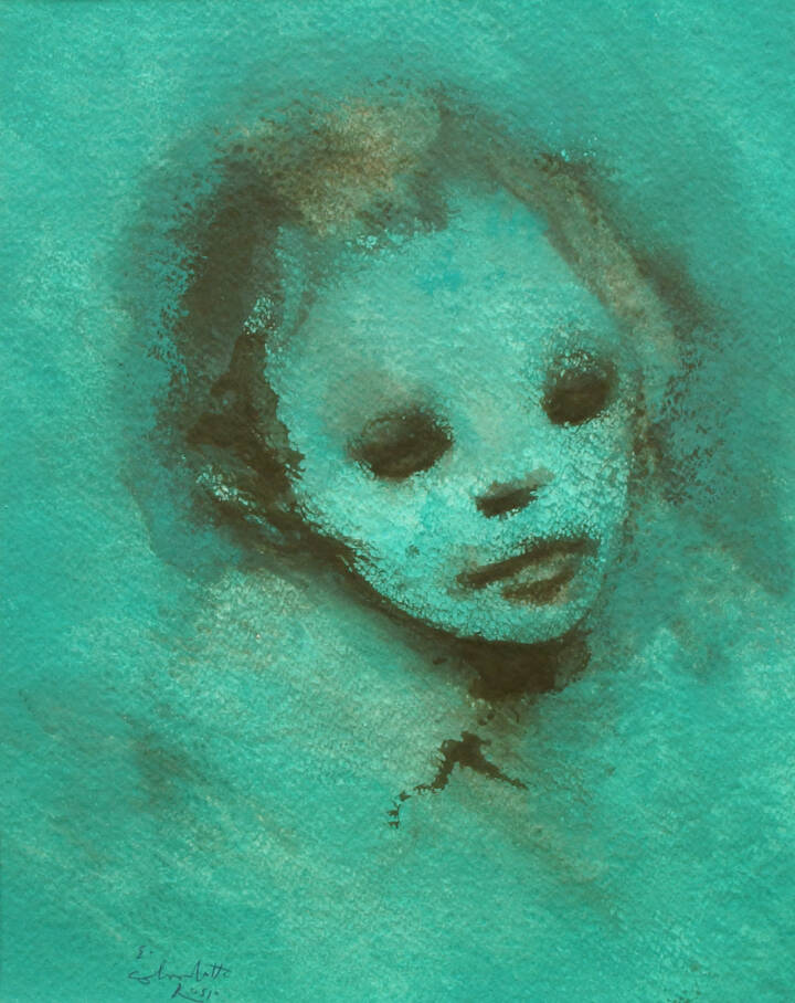 ENRICO COLOMBOTTO ROSSO - 'Testa femminile'