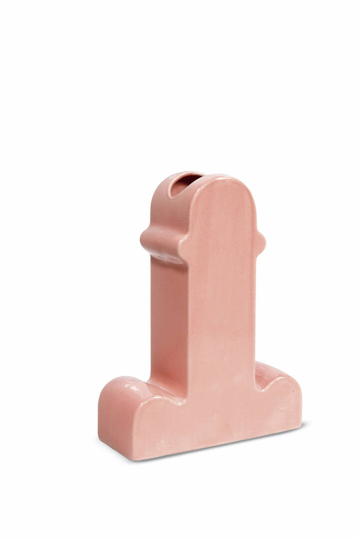 ETTORE SOTTSASS - Florero Shiva<br>Vaso in ceramica prodotto a colaggio, smalto lucido.