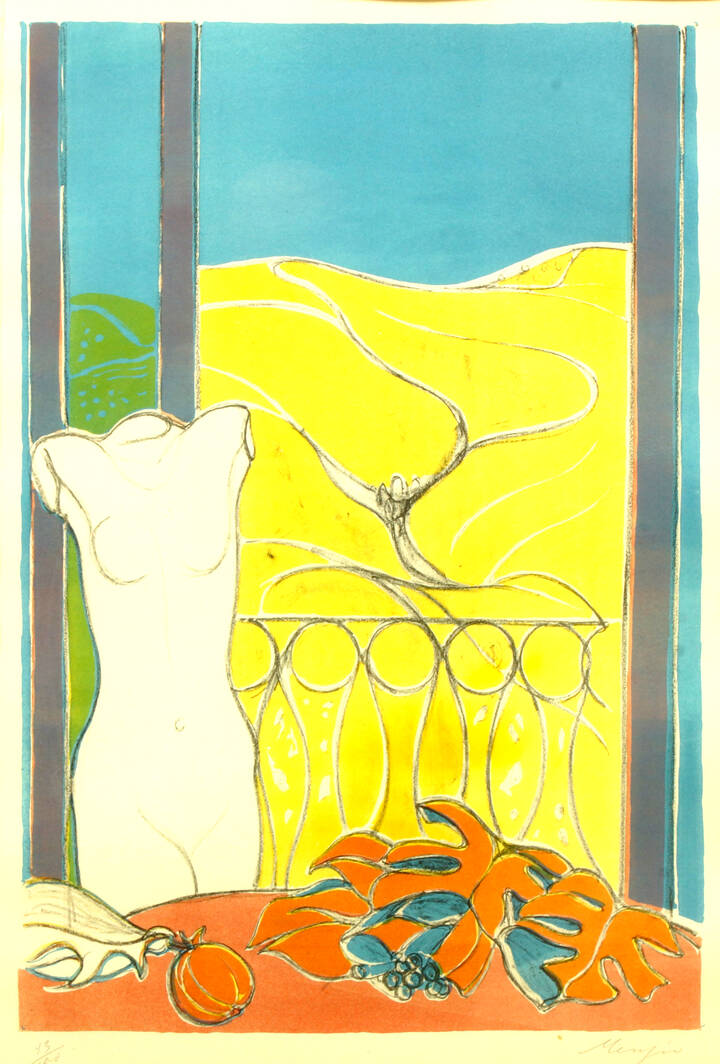 FRANCESCO MENZIO - 'Finestra sulle langhe' (1968 ca)