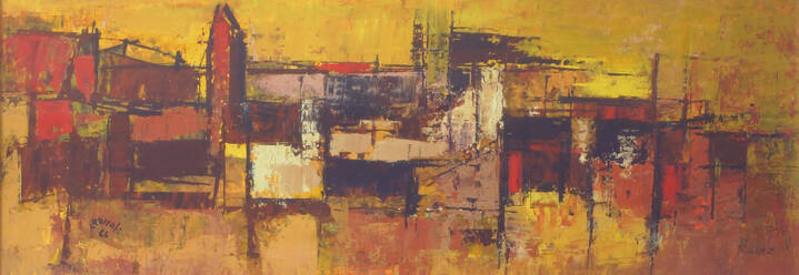 LUIGI ROCCATI - 'Paesaggio urbano' 1962