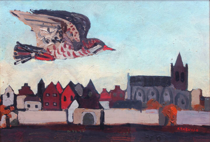 FRANCESCO TABUSSO - 'Veduta di Deft' 1951-1957