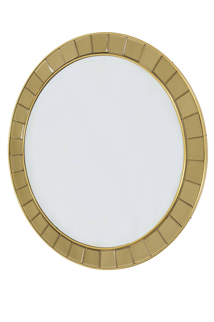 CRISTAL ART - Specchiera con cornice in cristalli colorati e molati 