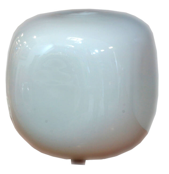 FLAVIO BARBINI - A04<br>Lampada da tavolo con diffusore in vetro.