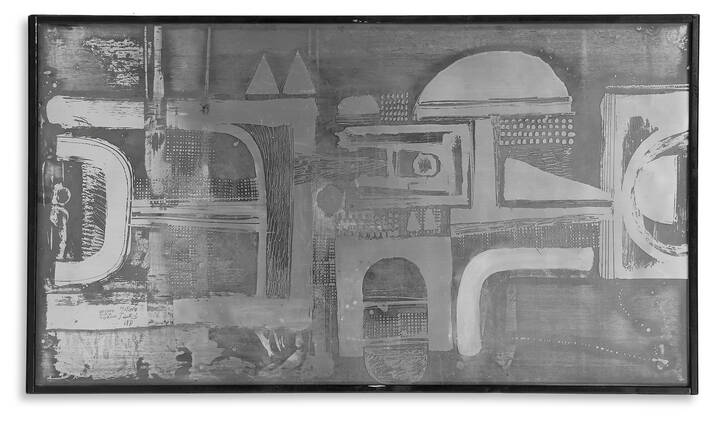 NERONE E PATUZZI GRUPPO NP2 - Pannello in acciaio saldato e patinato.