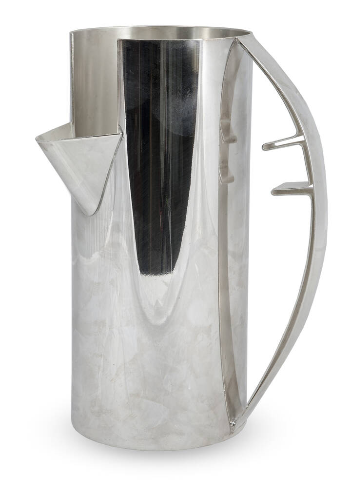 CARLO SCARPA - Brocca in silverplate, marcata Carlo Scarpa per Cleto Munari.
