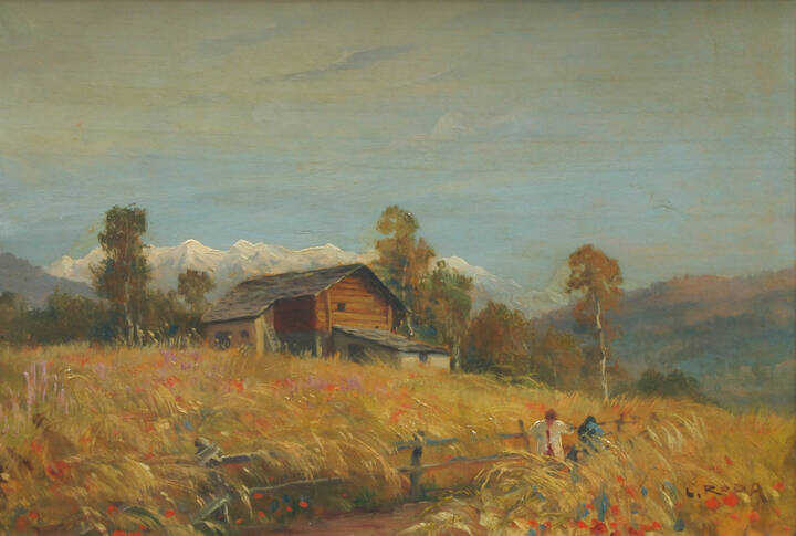 LEONARDO RODA - 'Paesaggio montano in valle Anzasca'