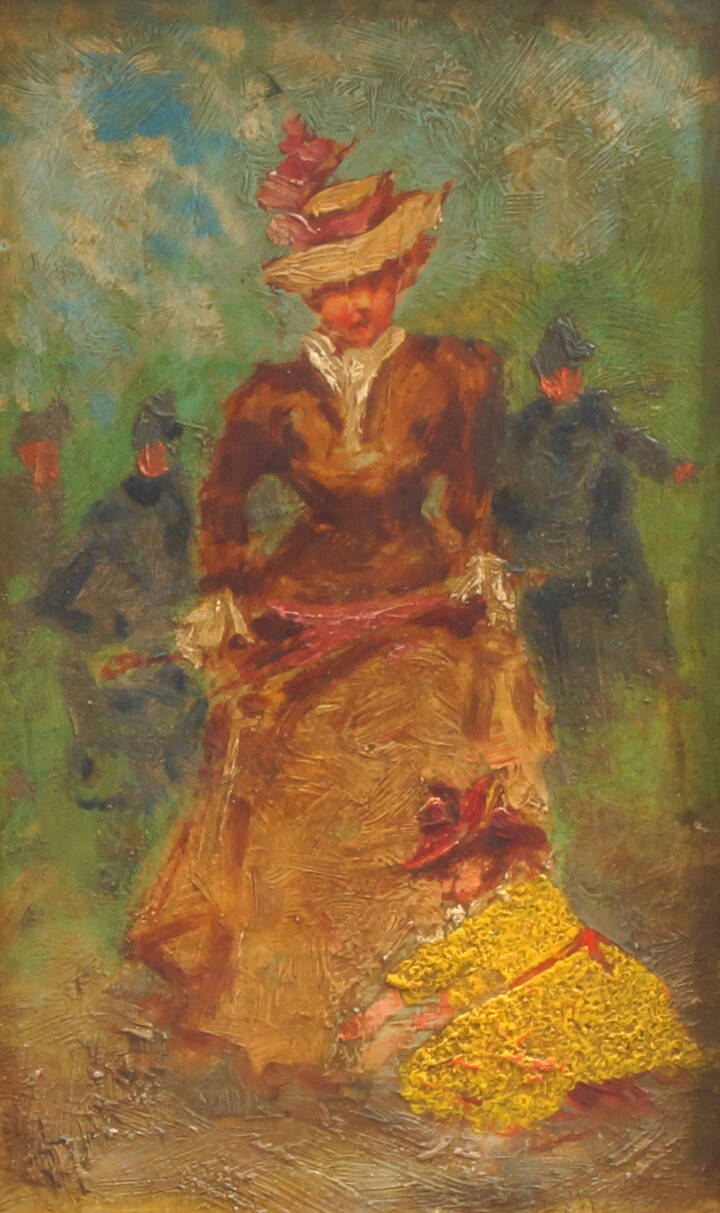 PIETRO SCOPPETTA - 'Figurina Belle Epoque'