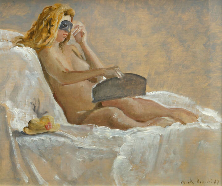 CLAUDIO BONICHI - 'Nuda con maschera' 1987