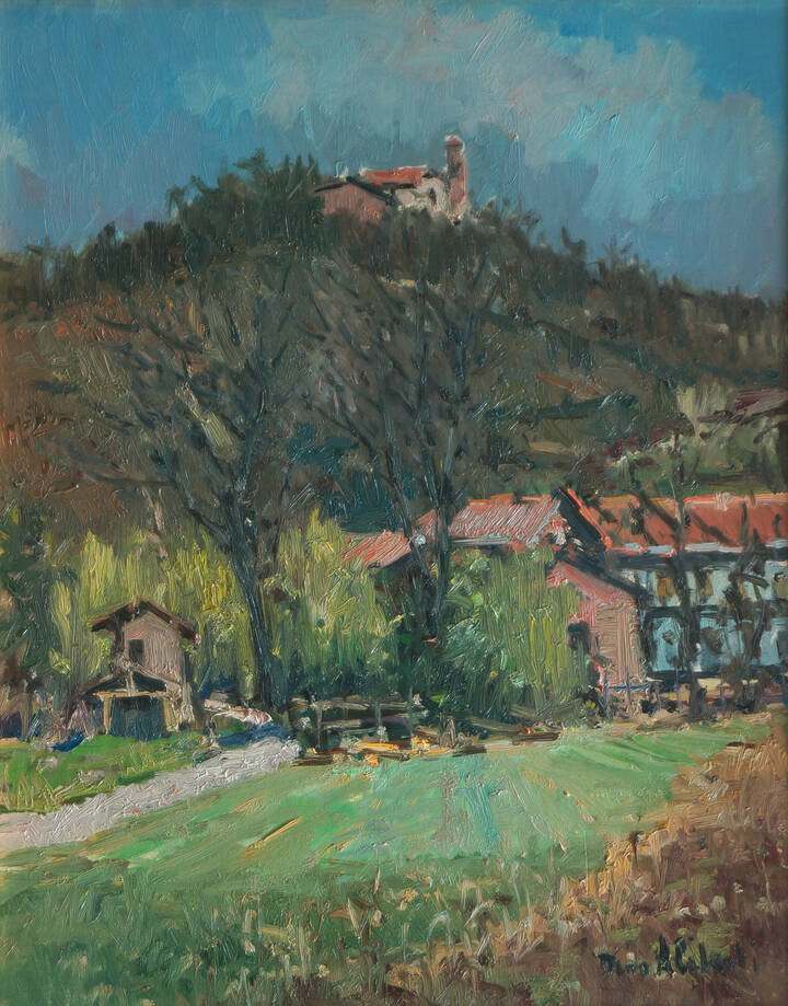 DINO ALIBERTI - 'Paesaggio presso Moncucco' 2000