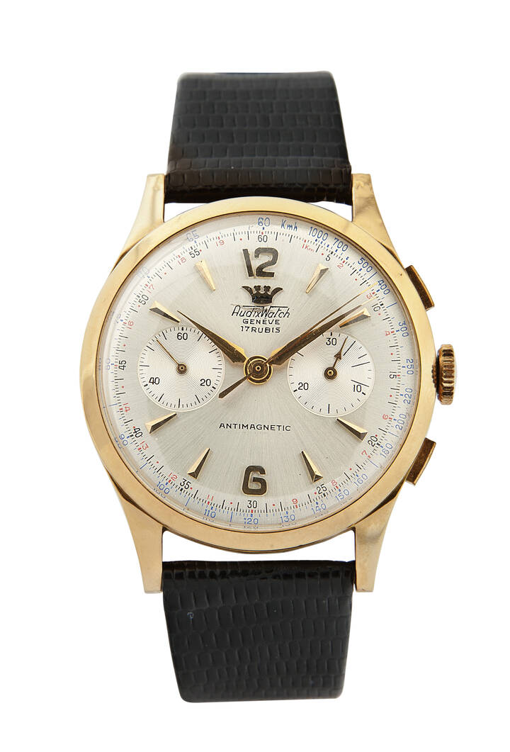 AUDIX WATCH - Cronografo 'Capsulet' a due contatori, anni '60