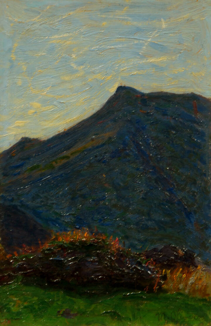 MATTEO OLIVERO - 'Effetto di luce sull' alpe' 1920-1925