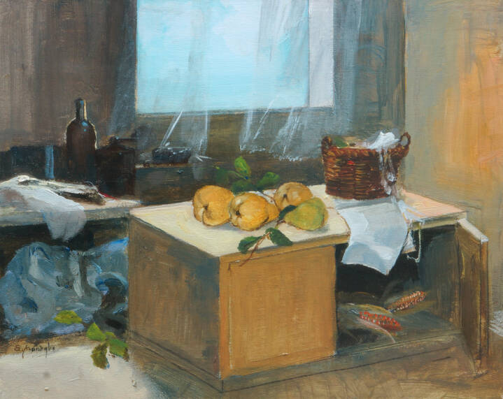 EDMONDO MANEGLIA - 'Interno con pere cotogne'