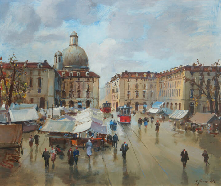 EDMONDO MANEGLIA - 'Torino anni '30 - Porta Palazzo'