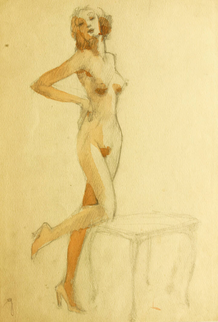 GOLIA (Eugenio Colmo) - 'Modella in posa' 1949