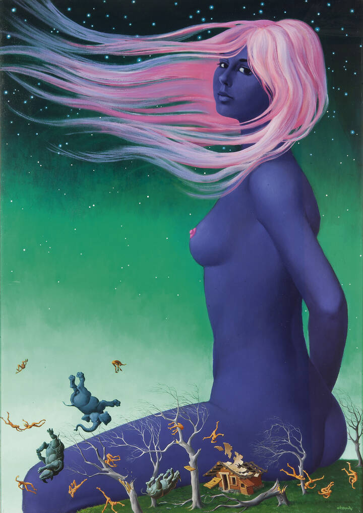 LORENZO ALESSANDRI - ' ... vento ... vento ... (Lillà.11)' 16/7/1975