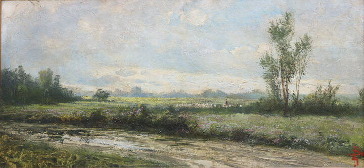 GIACINTO BO - 'Paesaggio campestre'