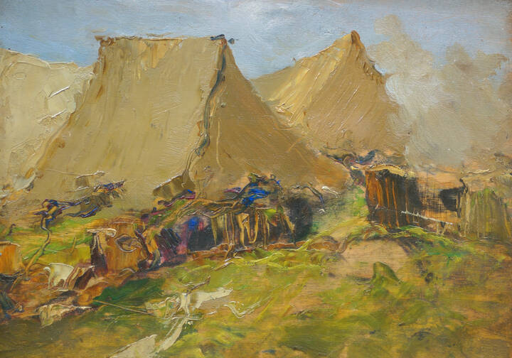 GIUSEPPE AUGUSTO LEVIS - 'Accampamento militare'