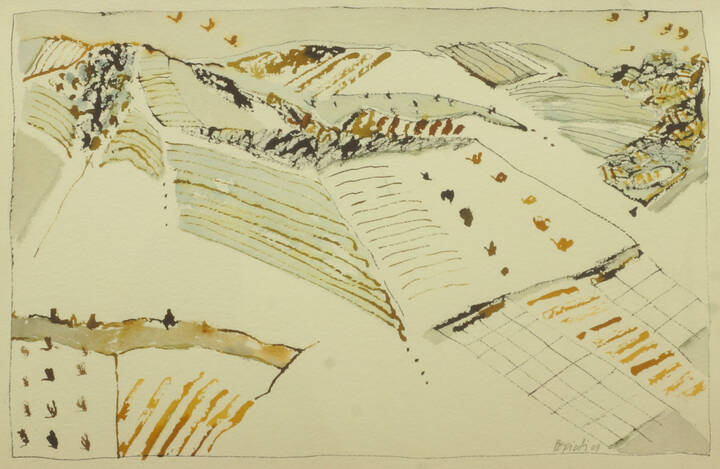 TULLIO PERICOLI - 'Paesaggio collinare' 2009