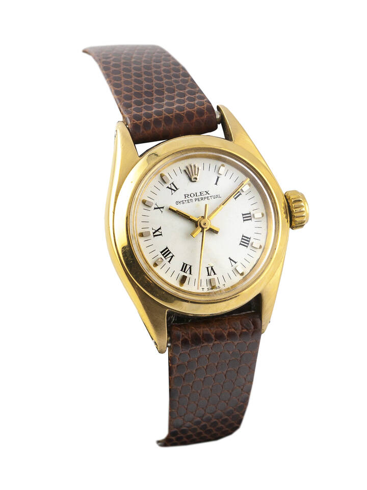 ROLEX - Mod. 'Oyster Perpetual', misura lady, ref. 6619, anni '70
