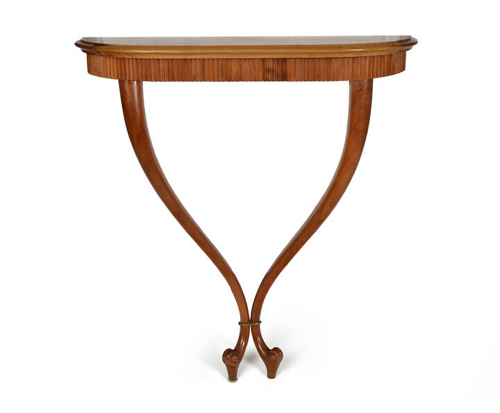 PRODUZIONE ITALIANA - Consolle in legno lucidato 