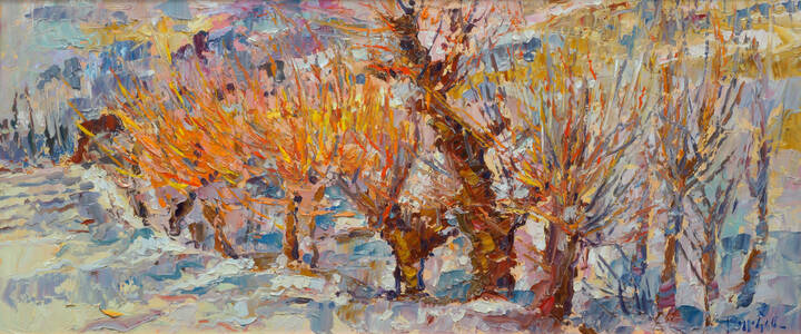 BEPPE GALLO - 'Langa - Salici nella neve' 2007