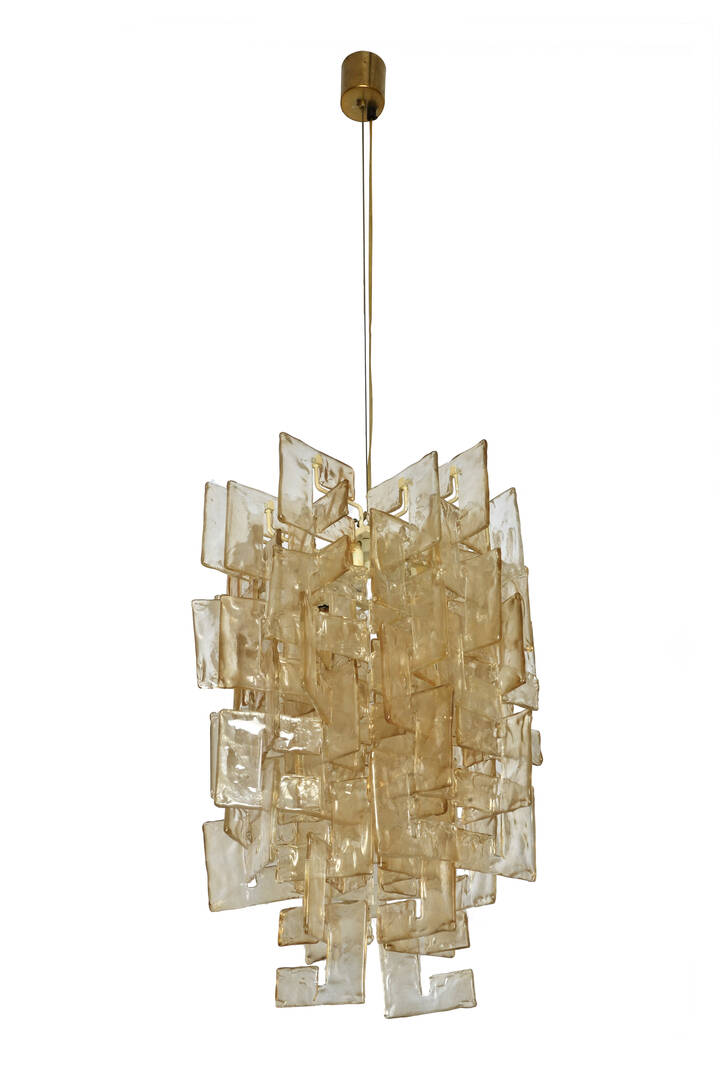 CARLO NASON - Lampadario a sospensione composto da elementi