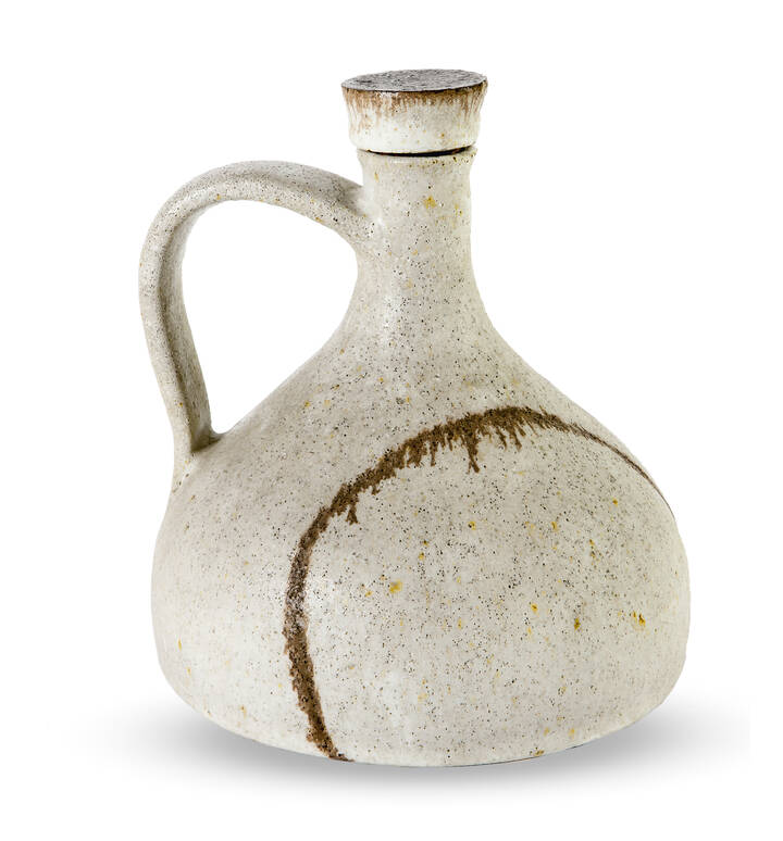 GUIDO GAMBONE - Bottiglia in terracotta , anni '950