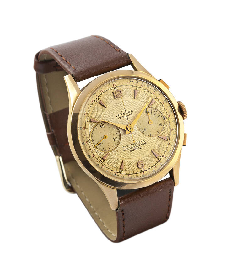 VERBENA - Cronografo a due contatori, Mod. 'Capsulet', anni '50