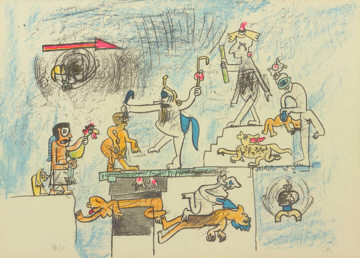 SEBASTIAN MATTA - 'Omaggio ai Maya'