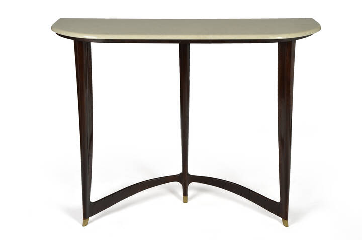 GUGLIELMO ULRICH - Console in legno ebanizzato e
