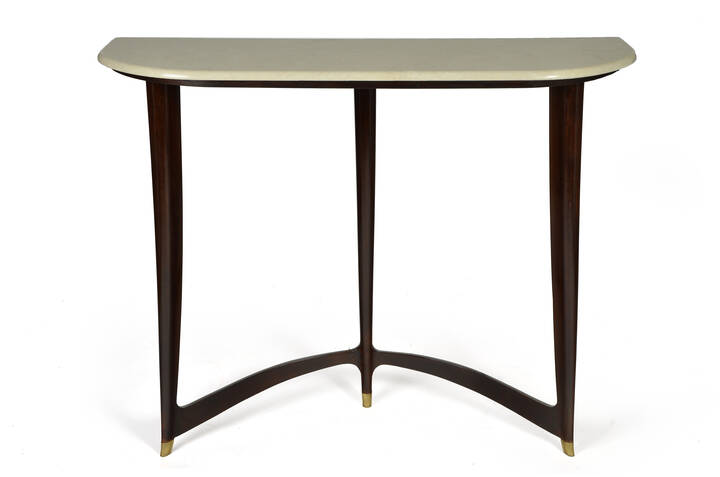 GUGLIELMO ULRICH - Console in legno ebanizzato 