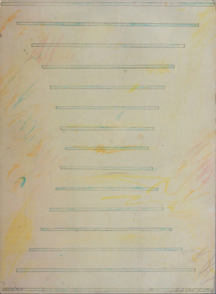 CY TWOMBLY - 'Senza titolo' 1970
