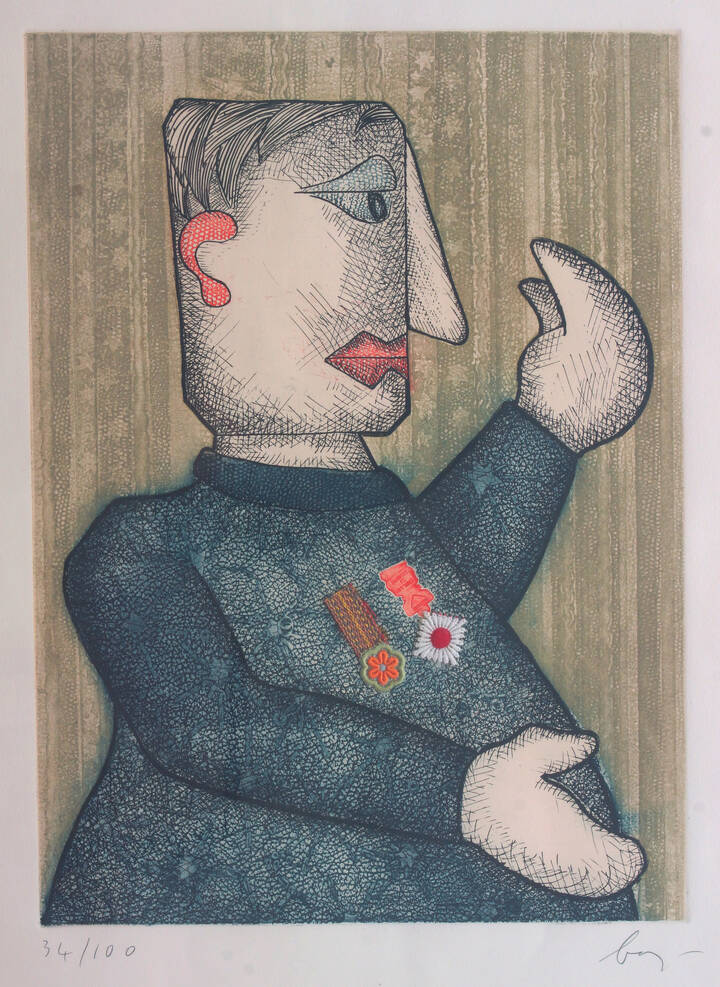 ENRICO BAJ - 'Guerriero'