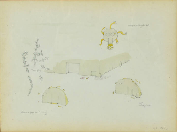 GIANFRANCO BARUCHELLO - 'Senza titolo' 1985