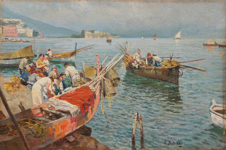 ATTILIO PRATELLA - 'Pescatori della vecchia Napoli'