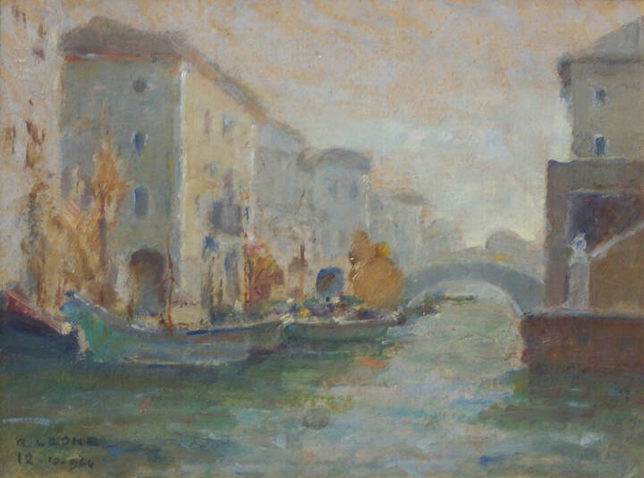 ROBERTO LEONE - 'Scorcio di Venezia' 1964