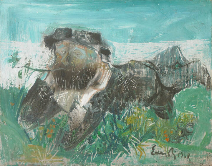 FERNANDO EANDI - 'Vecchio pensoso' 1968