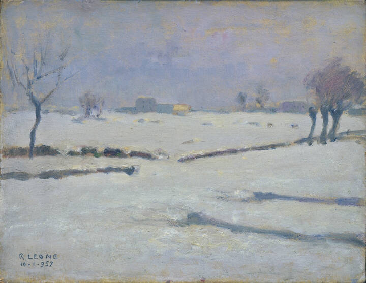 ROBERTO LEONE - 'Neve (basse di Stura)' 1957